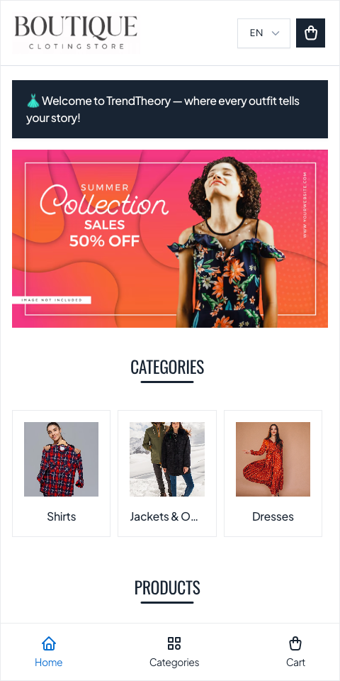 Fashion theme preview