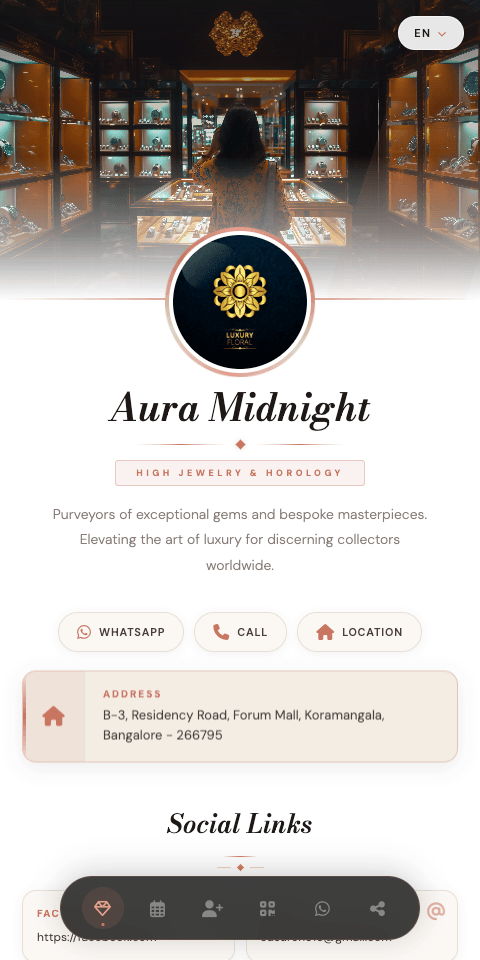 Digital Business Card preview