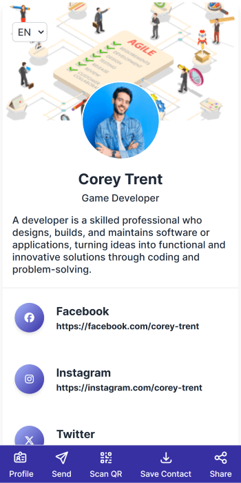 Modern Indigo Light theme preview