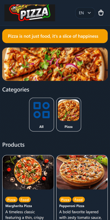 Modern Yellow Dark theme preview