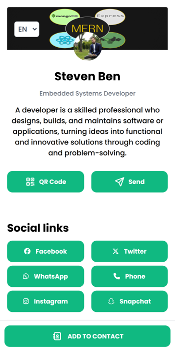 Personal Green theme preview