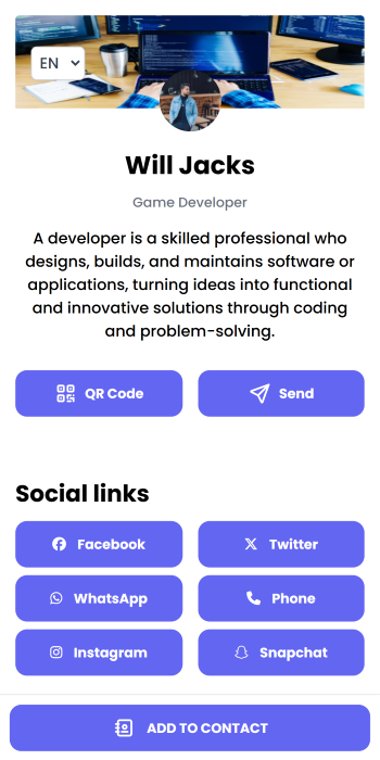 Personal Indigo theme preview