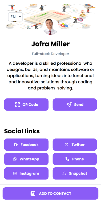 Personal Purple theme preview