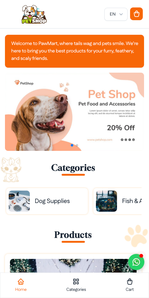 Pet Store theme preview