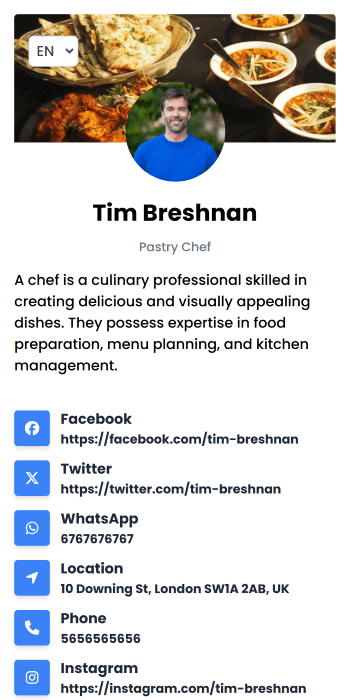 Basic Blue theme preview