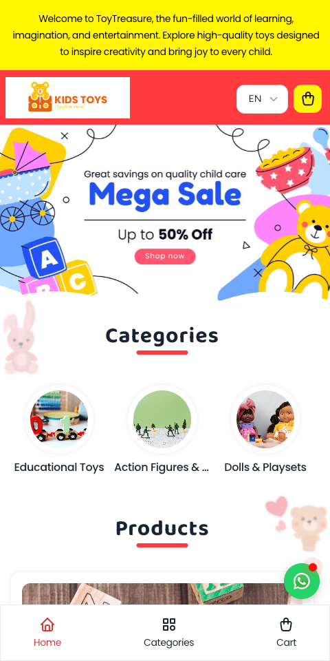 Toy Store theme preview
