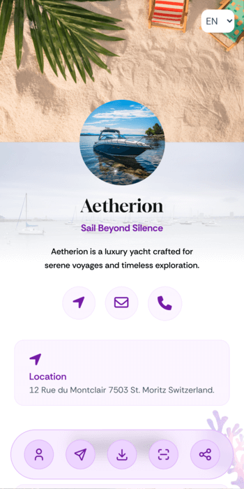Yacht theme preview